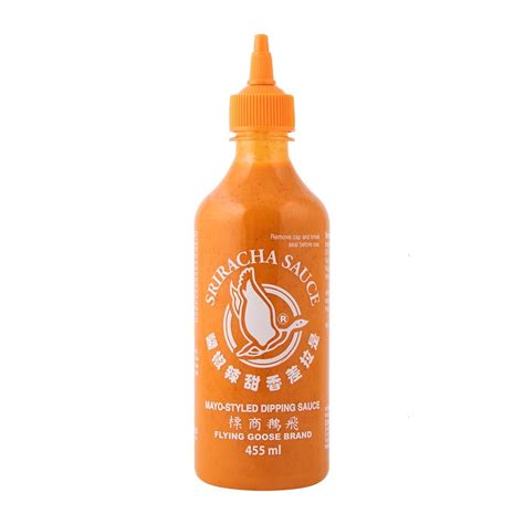 FLYING GOOSE SRIRACHA MAYO VEGAN SAUCE 455ml E Joy Market Dassia Corfu