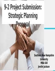 Project Submission Strategic Planning Proposal Jerolin Jackson Pptx