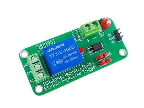 1 Channel Highlow Trigger Relay Module 5v Opto Isolated Rm105i