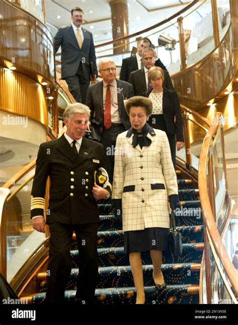 IMAGE DISTRIBUTED FOR CUNARD Queen Mary 2 Captain Kevin Oprey Escorts