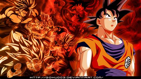 Goku All Super Saiyan Forms Wallpaper