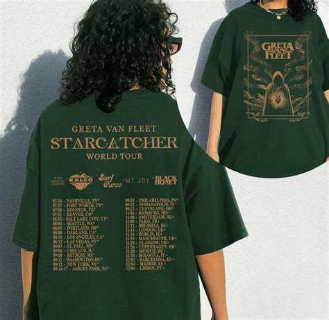 Graphic Greta Van Fleet Starcatcher World Tour 2023 T Shirt Dream In