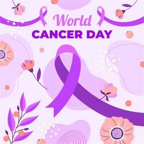 Premium Vector Flat World Cancer Day Illustration