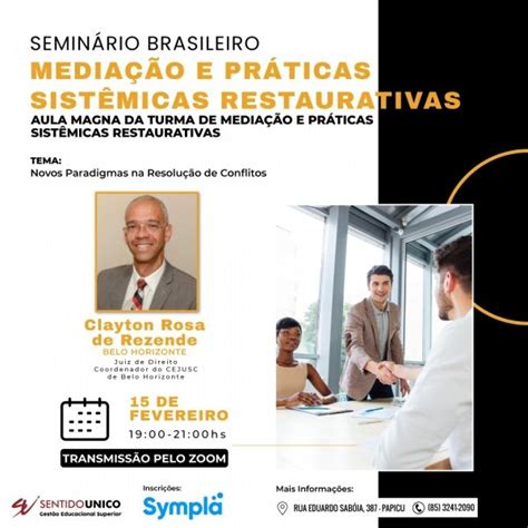 Semin Rio Media O E Pr Ticas Sist Micas Restaurativas Online Sympla