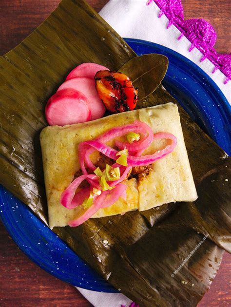 Banana Leaf Tamales Recipe With Cochinita Pibil Filling Mexican Made