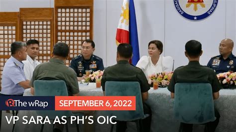 Rotc Peace And Order Philippine Oic Duterte Meets Security Officials