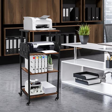 Amazon Tonchean 4 Tier Printer Stand Large Printer Table Shelf