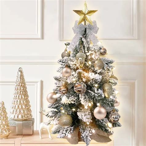 Dropship 2ft Mini Christmas Tree With Light Artificial Small Tabletop