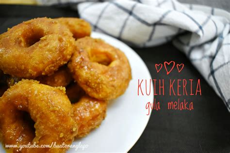 Kuih Keria Gula Melaka Buat Orang Lapo