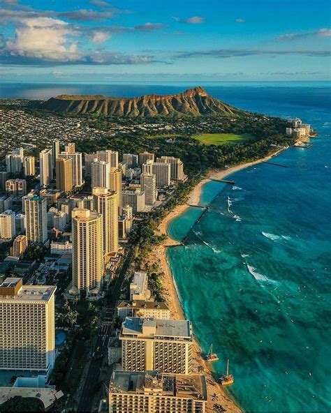 Waikiki And Diamond Head Oahu Hawaii Hawaii Travel Waikiki Hawaii