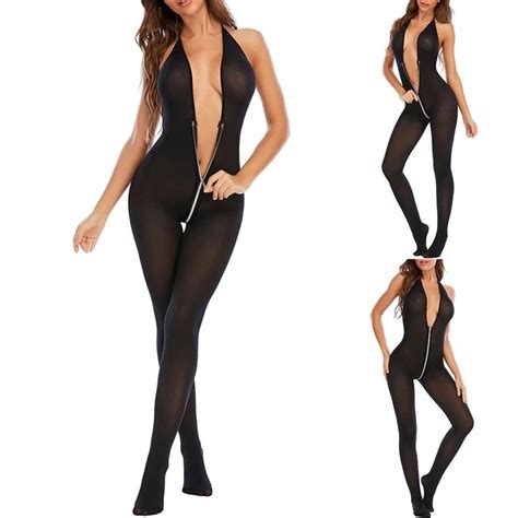 SEXY LINGERIE ÉROTIQUE Body Collants Bas Jegging Combinaison Pantalons Wetlook EUR 10 79