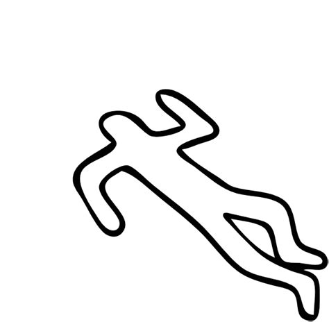 crime scene body outline png - Clip Art Library