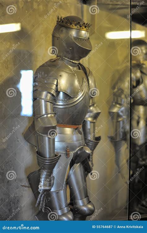 Armor of Medieval Knights at the Museum Stock Image - Image of combat ...