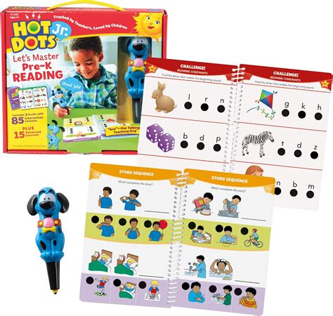 Amazon Educational Insights Hot Dots Jr Let S Master Pre K Reading Set Homeschool