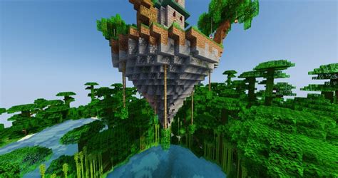 Fantasy tower on floating island Minecraft Map