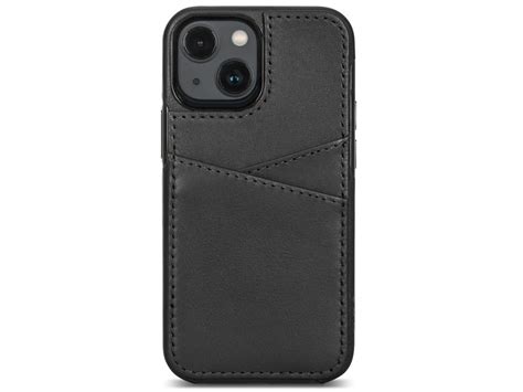 Sena Lugano Wallet IPhone 13 Mini Hoesje Zwart Leer