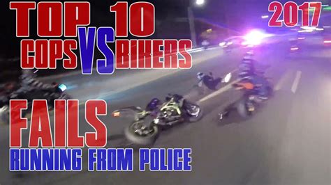 TOP 10 Bikers VS Cops Motorcycle Police Chase FAIL Compilation Cop WINS