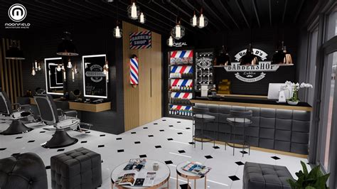 Barbershop Design Moonfield Studio Designer Artur Zdun Barber