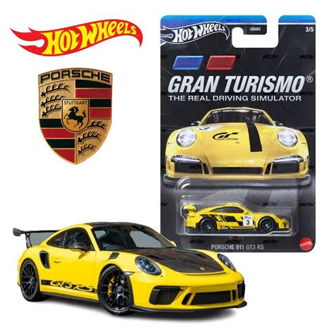 โมเดลรภเหล็ก Hot Wheels รุ่น Porsche 911 Gt3 Rs ลิขสิทธิ์แท้ Hotwheels