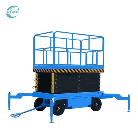 Dymg Mobile Hydraulic Scissor Lift Small Mobile One Man Scissor Lift