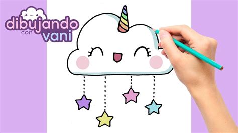 COMO DIBUJAR UNA NUBE UNICORNIO PASO A PASO IMAGENES PARA DIBUJAR