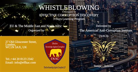 Whistleblowing The American Anti Corruption Institute Aaci