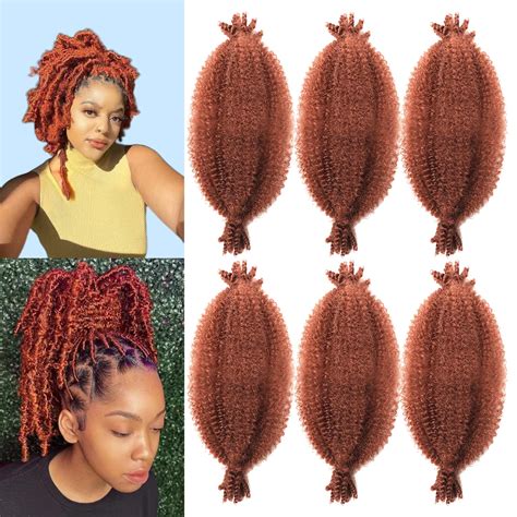 350 Marley Hair Ginger Marley Twist Braiding Hair 10 Inch 6 Packs Spring Twist Hair