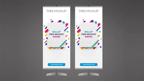 Free Rollup Banner Mockup Psd Template Css Author