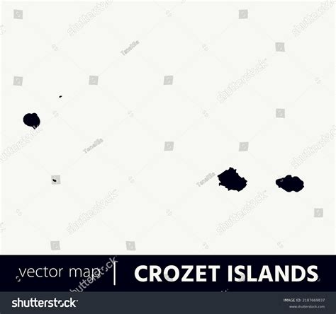 High Detailed Vector Map Crozet Islands Stock Vector (Royalty Free ...