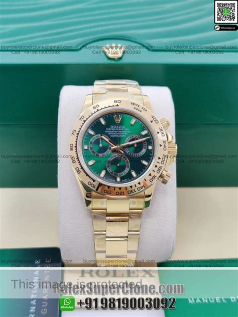 Rolex Daytona Gold 1:1 Super Clone Swiss Replica Watch