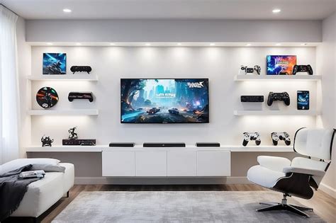 Premium Photo | Floating Shelves and Blank White Wall for Personalized ... 