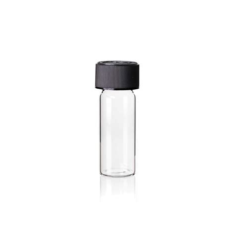 6 Dram Clear Glass Vial W Cap 144 In Stock