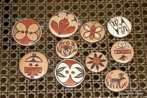 Modern Zia Pueblo Buttons By Diana Lucero Pueblo Buttons Barrett