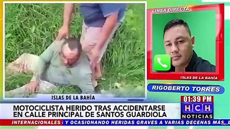 Motociclista Gravemente Herido Tras Accidentarse En Calle Principal