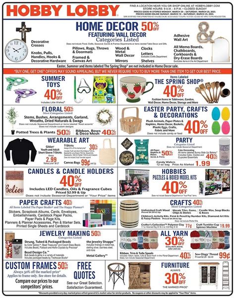 Hobby Lobby Weekly Ad 5 5 24 5 11 24 Sales This Week Hobby Lobby