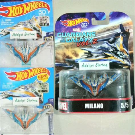 Hot Wheels Milano Factory Sealed Pesawat Hw Screen Time Guardians Of The Galaxy Vol Marvel