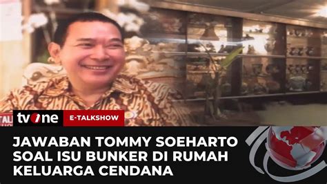 Sempat Ramai Soal Isu Bunker Di Rumah Cendana Ini Tanggapan Tommy