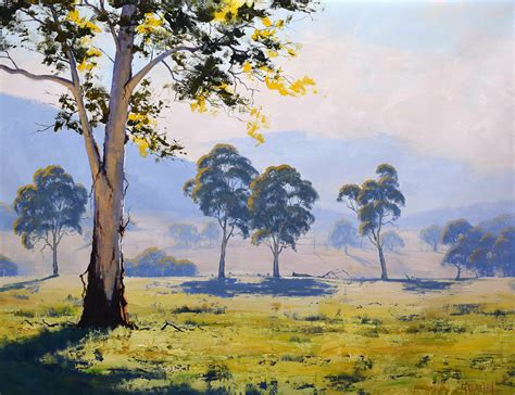 Majestic Gums Australia By Graham Gercken 2021 Painting Oil On