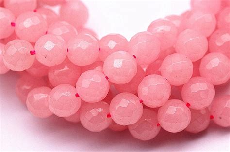 Natural Rose Quartz Faceted Round Beads 6mm 8mm 10mm 12mm Etsy