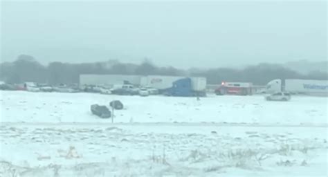 State Police Say Up To 40 Vehicles Involved In Snowy Pileup