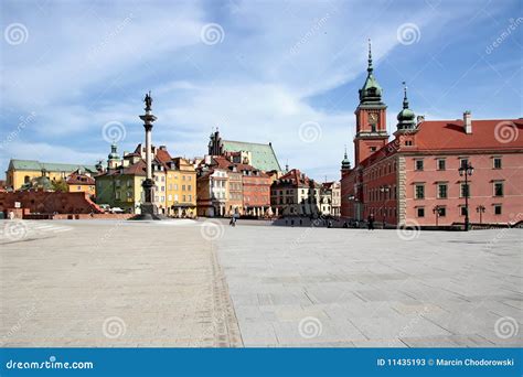 Old town in Warsaw. stock image. Image of building, monument - 11435193