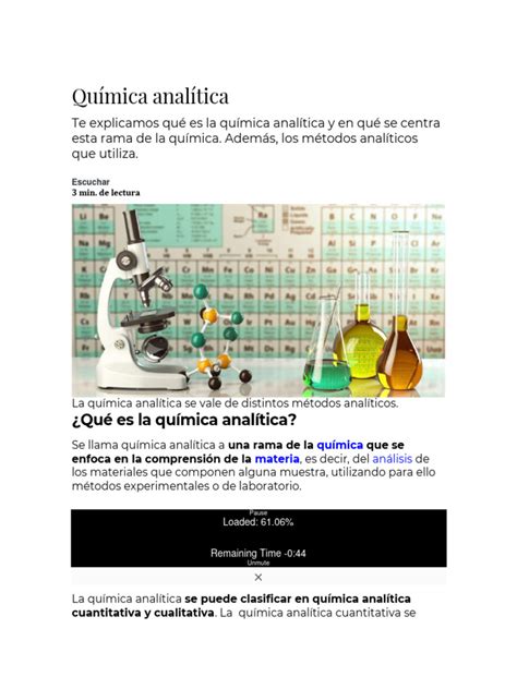 Química Analítica | PDF | Valoración | Química