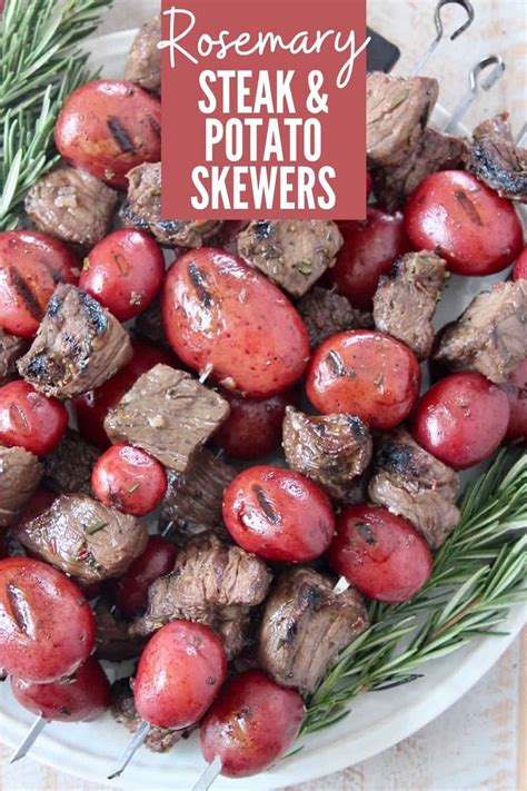 Grilled Steak Skewers With Balsamic Herb Marinade