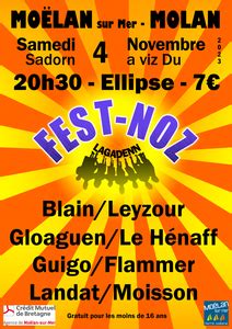 Fest Noz à Moëlan sur Mer le 4 novembre 2023 Tamm Kreiz