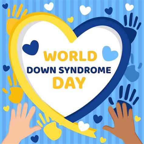 Free Vector Flat World Down Syndrome Day Illustration