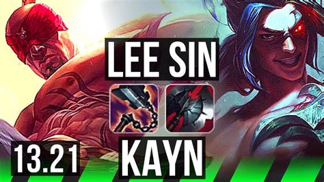 LEE Vs KAYN JNG 6 1 17 3 8M Mastery 1200 Games BR Master 13