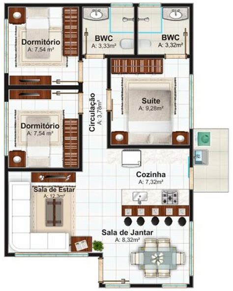 Plano De Casa De M Planos De Casas Gratis Y Departamentos En Venta