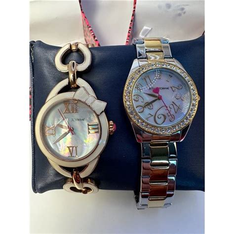 2 Betsey Johnson Womens Watches Both Work And Have Very Minimal Wear