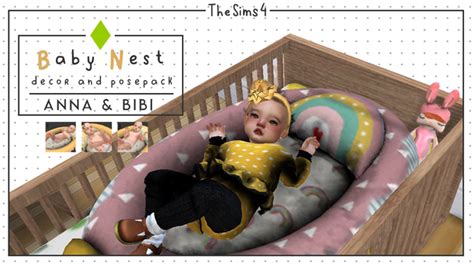 🌿 Baby Nest | Decor and Posepack [Anna&Bibi] | Anna & Bibi on Patreon The Sims, Sims Cc, Sims 4 ...