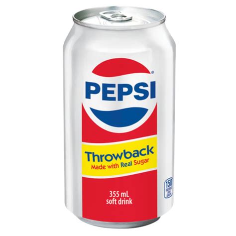 355 mL can Pepsi Throwback made with real sugar - Mart31